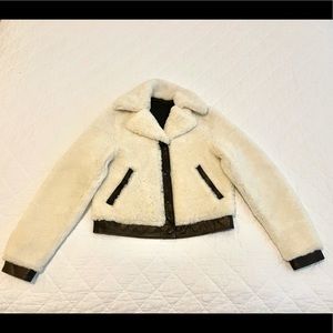 All Saints shearling/leather jacket